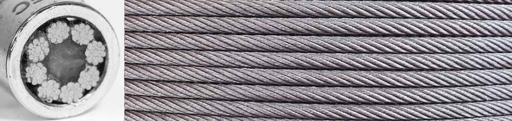 elevator wire rope 8x19S-NFC